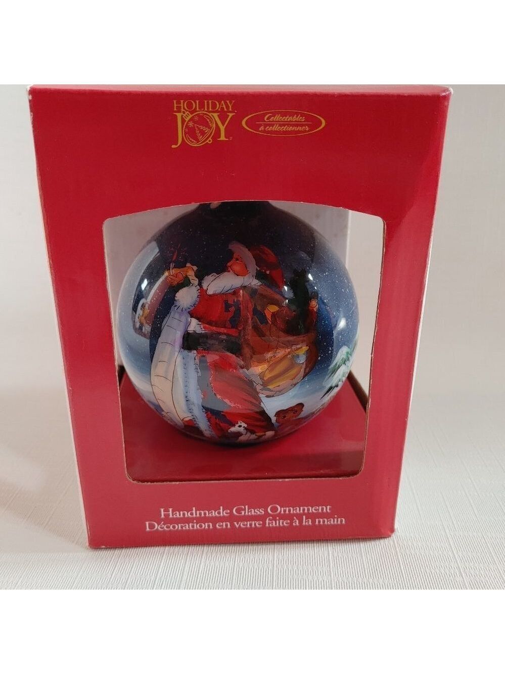 Hudson's Bay Company Large Bulb Ornament Vintage Santa Clause Holiday 💚❤